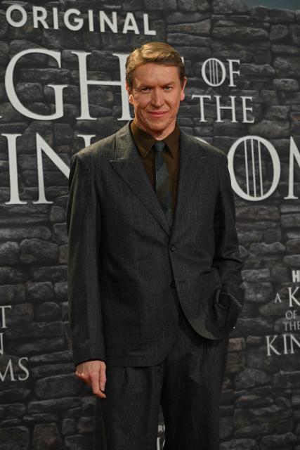 British-US actor Sam Spruell poses as part of a red carpet event for the newly released HBO MAX production series "A Knight of the Seven Kingdoms", the new prequel of the Game of Thrones saga, in Rome on January 15, 2026. (Photo by Andreas SOLARO / AFP)