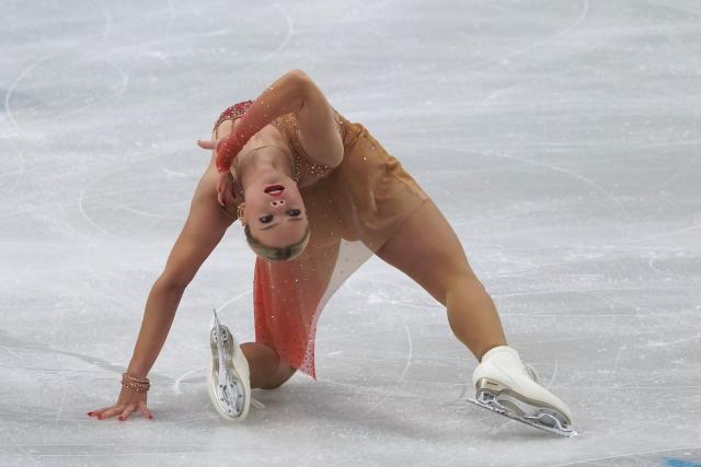 Belgium's Loena Hendrickx performs during the women's free skating discipline on day four of the ISU Figure Ice Skating European Championships in Sheffield, northern England on January 16, 2026. (Photo by Ian HODGSON / AFP)