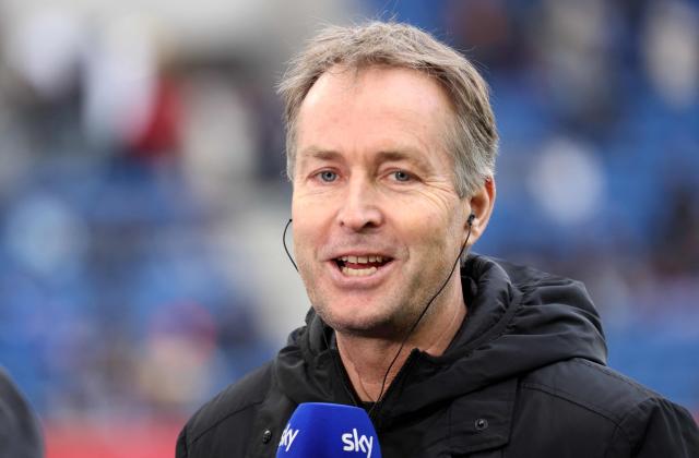 Bayer Leverkusen's Danish head coach Kasper Hjulmand gives an interview prior to the German first division Bundesliga football match between TSG 1899 Hoffenheim and FC Bayern Munich in Sinsheim, southwestern Germany on January 17, 2026. (Photo by Daniel ROLAND / AFP) / DFL REGULATIONS PROHIBIT ANY USE OF PHOTOGRAPHS AS IMAGE SEQUENCES AND/OR QUASI-VIDEO