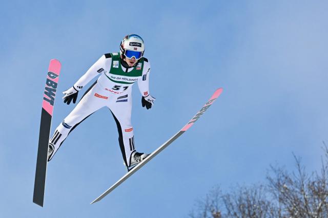 Norway's Halvor Egner Granerud performs his first jump in the individual Large Hill HS137 competition on the third day of men's FIS Ski Jumping World Cup competition in Sapporo on January 18, 2026. (Photo by Toshifumi KITAMURA / AFP)