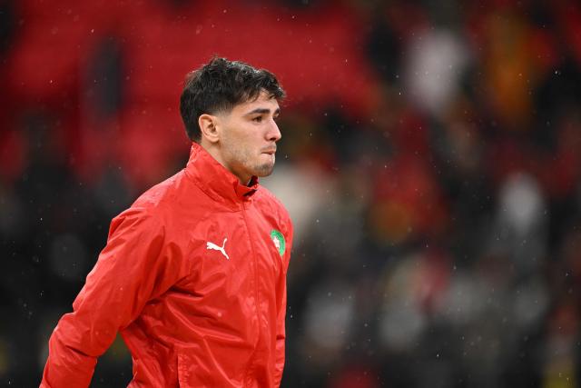 Morocco's forward #10 Brahim Diaz looks dejected after the Africa Cup of Nations (CAN) final football match between Senegal and Morocco at the Prince Moulay Abdellah Stadium in Rabat on January 18, 2026. (Photo by SEBASTIEN BOZON / AFP)