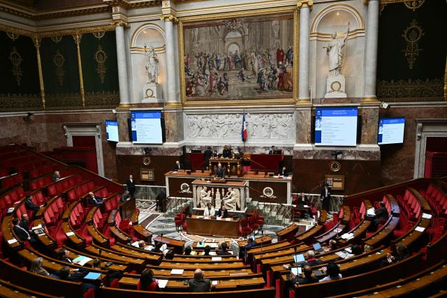 General view taken during a debate on France's role in preventing and resolving international political crises, particularly in Venezuela at the National Assembly in Paris, on January 19, 2026. (Photo by Bertrand GUAY / AFP)