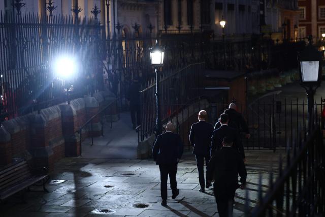 Britain's Prince Harry, Duke of Sussex (C) leaves the Royal Courts of Justice, Britain's High Court, in London on January 19, 2026, at the end of the first day of the trial in his case against a major UK newspaper group. Alleged unlawful information gathering by two UK newspapers made Prince Harry "paranoid beyond belief" and left Elton John feeling "violated", the pair have testified as a joint lawsuit opened Monday in the High Court. (Photo by Toby Shepheard / AFP)
