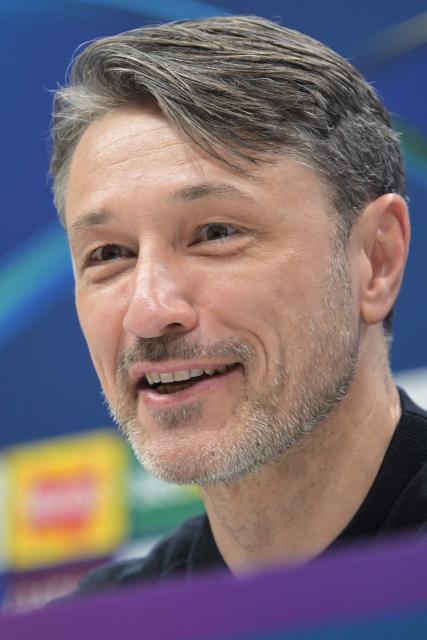 Borussia Dortmund's Croatian head coach Niko Kovac attends a press conference at Tottenham Hotspur Stadium in north London, on January 19, 2026, on the eve of their UEFA Champions League league-phase football match against Tottenham Hotspur. (Photo by Richard A. Brooks / AFP)