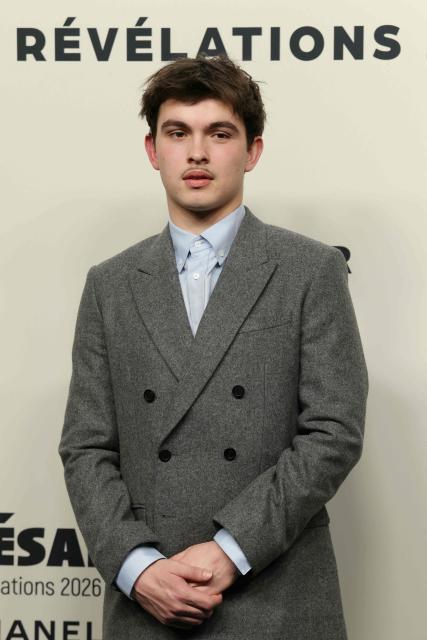 French actor Eloy Pohu poses during the photocall of the "2026 Revelation des Cesars" ahead of the 51st edition of the Cesar Film Awards ceremony, at The Elysee Montmartre in Paris on January 19, 2026. (Photo by Alain JOCARD / AFP)