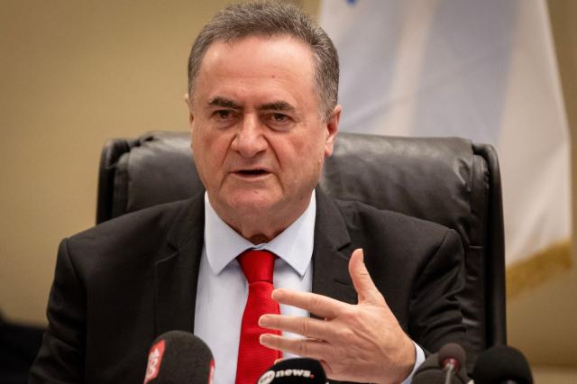 Israeli Defense Minister Israel Katz speaks after his meeting with his Greek counterpart in Athens on January 20, 2026. (Photo by Aggelos NAKKAS / AFP)