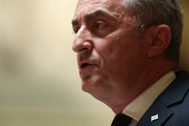 French Senator Stéphane Ravier delivers a speech during the examination of a bill for the creation of a right to assisted dying at the Senate, the French Parliament upper house, in Paris on January 20, 2026. Major societal reform of French President's second five-year term, the creation of a right to assisted dying will be debated starting on January 20, 2026 in the Senate chamber, where end-of-life discussions promise to be less consensual than in the lower house, given the right's reservations. (Photo by Alain JOCARD / AFP)