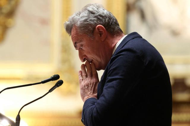 French Senator Stéphane Ravier delivers a speech during the examination of a bill for the creation of a right to assisted dying at the Senate, the French Parliament upper house, in Paris on January 20, 2026. Major societal reform of French President's second five-year term, the creation of a right to assisted dying will be debated starting on January 20, 2026 in the Senate chamber, where end-of-life discussions promise to be less consensual than in the lower house, given the right's reservations. (Photo by Alain JOCARD / AFP)