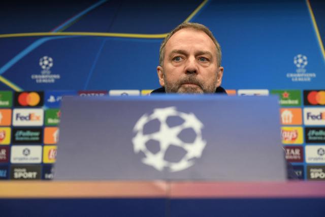 FC Barcelona's German coach Hans-Dieter Flick attends a press conference in Prague, Czech Republic on January 20, 2026, on the eve of the UEFA Champions League football match Slavia Prague against FC Barcelona. (Photo by Michal Cizek / AFP)