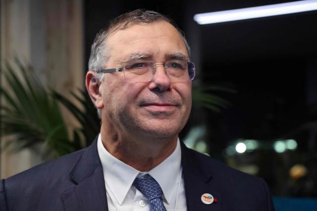 TotalEnergies Chairman and CEO Patrick Pouyanne attends the Business France event during the World Economic Forum (WEF) annual meeting in Davos on January 20, 2026. The World Economic Forum takes place in Davos from January 19 to January 23, 2026. (Photo by Ludovic MARIN / AFP)