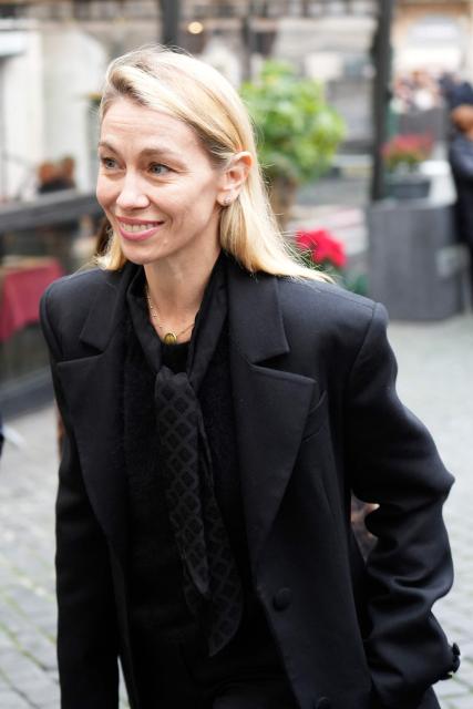 Italian ballerina Eleonora Abbagnato is pictured outside the PM23 exhibition site where late Italian fashion designer Valentino Garavani is lying in state before the funeral, in Rome on January 21, 2026. (Photo by Stefano Costantino / AFP)