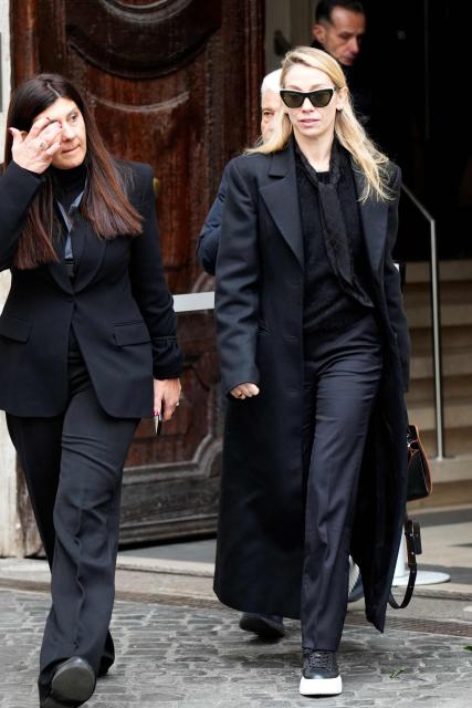 Italian ballerina Eleonora Abbagnato is pictured outside the PM23 exhibition site where late Italian fashion designer Valentino Garavani is lying in state before the funeral, in Rome on January 21, 2026. (Photo by Stefano Costantino / AFP)