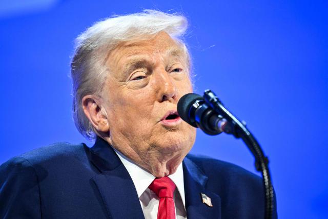 US President Donald Trump delivers a special address during the World Economic Forum (WEF) annual meeting in Davos on January 21, 2026. The World Economic Forum takes place in Davos from January 19 to January 23, 2026. (Photo by Mandel NGAN / AFP)