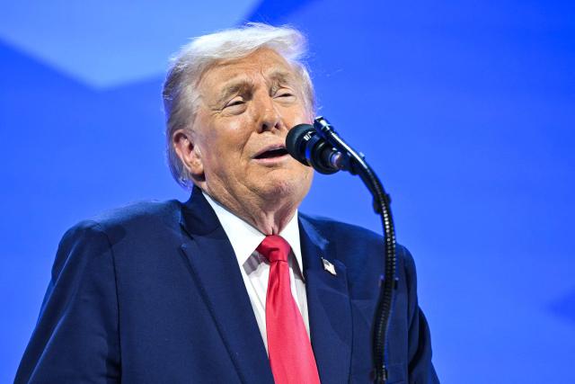 US President Donald Trump delivers a special address during the World Economic Forum (WEF) annual meeting in Davos on January 21, 2026. The World Economic Forum takes place in Davos from January 19 to January 23, 2026. (Photo by Mandel NGAN / AFP)