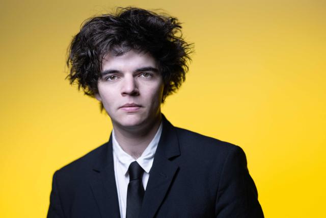 French singer and musician Sam Sauvage poses during a photo session in Paris on January 20, 2026. (Photo by JOEL SAGET / AFP)