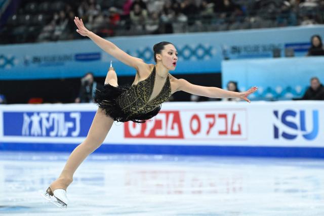 South Africa‘s Gian-Quen Isaacs performs in the women’s short program during the ISU figure skating Four Continents Championships 2026 in Beijing on January 22, 2026. (Photo by WANG Zhao / AFP)