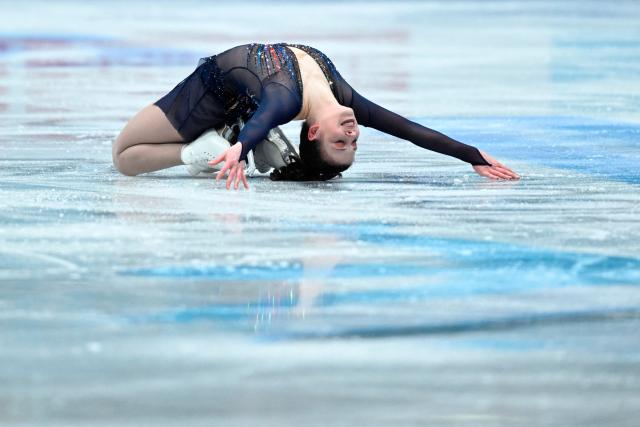 Canada’s Sara-Maude Dupuis performs in the women’s short program during the ISU figure skating Four Continents Championships 2026 in Beijing on January 22, 2026. (Photo by WANG Zhao / AFP)