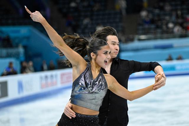 Mexico’s Harlow Lynella Stanley and Seiji Urano perform in the ice dance rhythm dance during the ISU figure skating Four Continents Championships 2026 in Beijing on January 22, 2026. (Photo by WANG Zhao / AFP)