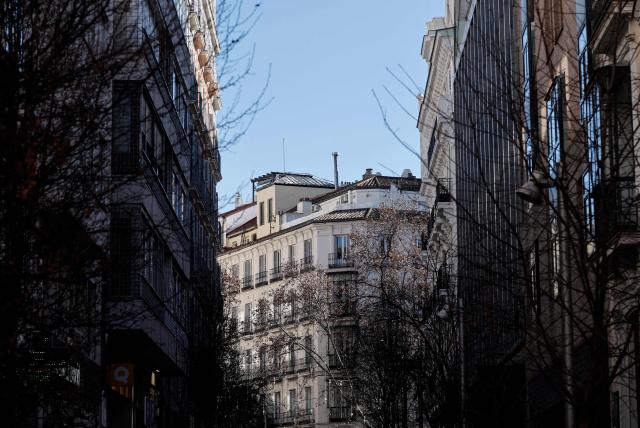 A picture taken on January 20, 2026 shows a view of buildings in Salamanca neighborhood in Madrid. Madrid has emerged as a coveted global luxury housing destination as Latin American and US investors fuel a real estate boom, seduced by competitive prices and high living standards. (Photo by OSCAR DEL POZO / AFP)