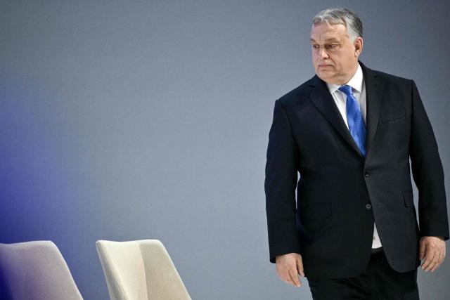 Hungary's Prime Minister Viktor Orban arrives to attend the "Board of Peace" meeting during the World Economic Forum (WEF) annual meeting in Davos on January 22, 2026. US President Donald Trump will show off his new "Board of Peace" at Davos on January 22, 2026 burnishing his claim to be a peacemaker a day after backing off his own threats against Greenland. Originally meant to oversee the rebuilding of Gaza after the war between Hamas and Israel, the board's charter does not limit its role to the Strip, and has sparked concerns that Trump wants it to rival the United Nations. (Photo by Mandel NGAN / AFP)