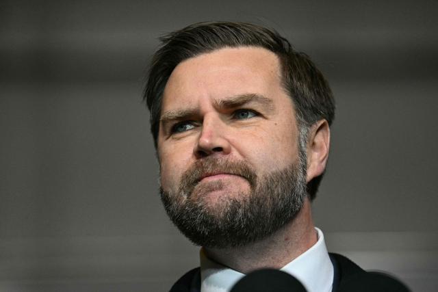 US Vice President JD Vance speaks at an industrial shipping facility on the administration’s economic agenda and impacts on the Midwest in Toledo, Ohio, on January 22, 2026. (Photo by Jim WATSON / POOL / AFP)