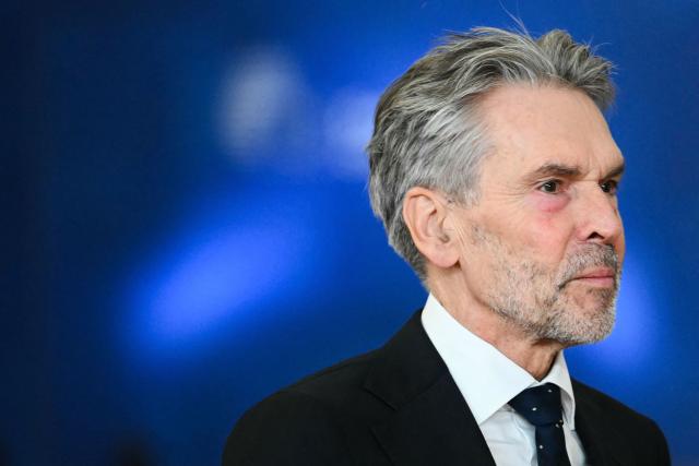 Netherlands' outgoing Prime Minister Dick Schoof arrives for a European Council meeting to discuss recent developments in transatlantic relations, in Brussels, on January 22, 2026. EU leaders meet on January 22, 2026, for an emergency summit on threats by US President to impose tariffs on countries opposed to his push to take Greenland, with crisis talks in Brussels coming to weigh potential countermeasures against the United States. (Photo by NICOLAS TUCAT / AFP)
