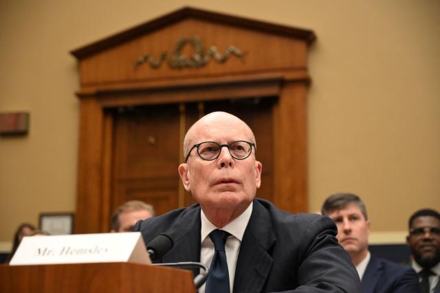 Stephen Hemsley, of United Health Group, listens during a House Committee on Ways & Means hearing on the impact of rising health care costs on Capitol Hill in Washington, DC, on January 22, 2026. (Photo by Alex Wroblewski / AFP)