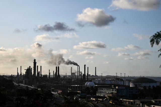 View of the refinery El Palito in Puerto Cabello, Carabobo state, Venezuela on January 22, 2026. (Photo by Ronaldo SCHEMIDT / AFP)