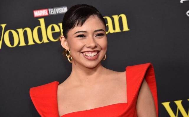 US actress Xochitl Gomez attends the launch event for Marvel Television’s “Wonder Man” at the TCL Chinese Theatre in Hollywood, California on January 22, 2026. (Photo by Chris Delmas / AFP)