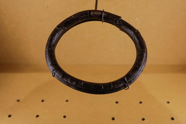 This photograph shows items as part of the exhibition named Lavau 'A Celtic Prince on the edge of the Seine river' displayed at the Modern Art Museum of Troyes, on January 22, 2026. As it is one of the most important archaeological discoveries in France in 50 years, the exceptional treasure unearthed in the tomb of a Celtic prince in Lavau, in the northeast of the country, will be unveiled to the public for the first time on January 24. (Photo by STEPHANE DE SAKUTIN / AFP)