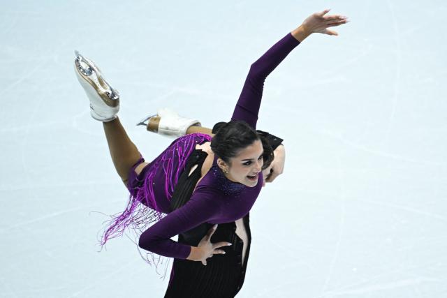 Mexico’s Harlow Lynella Stanley and Seiji Urano  perform in the ice dance free skating during the ISU figure skating Four Continents Championships 2026 in Beijing on January 23, 2026. (Photo by WANG Zhao / AFP)