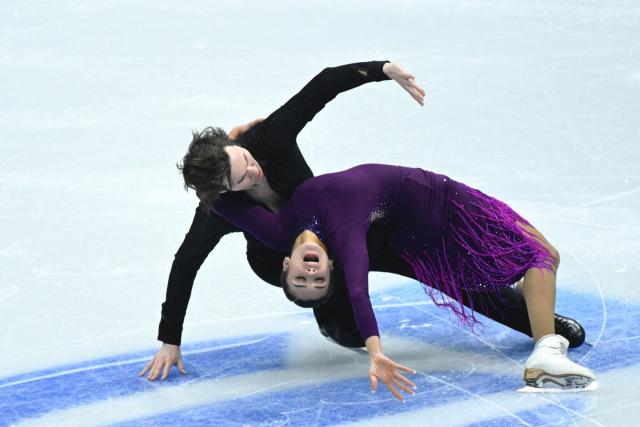 Mexico’s Harlow Lynella Stanley and Seiji Urano perform in the ice dance free skating during the ISU figure skating Four Continents Championships 2026 in Beijing on January 23, 2026. (Photo by WANG Zhao / AFP)