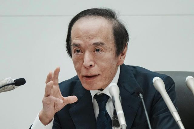 Bank of Japan (BoJ) Governor Kazuo Ueda speaks during a press conference at the Bank of Japan headquarters in Tokyo on June 23, 2026. (Photo by Kazuhiro NOGI / AFP)