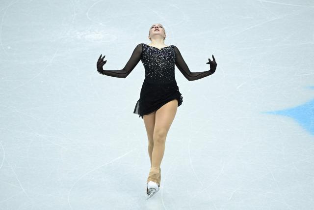 New Zealand‘s Petra Lahtin performs in the women’s free skating during the ISU figure skating Four Continents Championships 2026 in Beijing on January 23, 2026. (Photo by WANG Zhao / AFP)