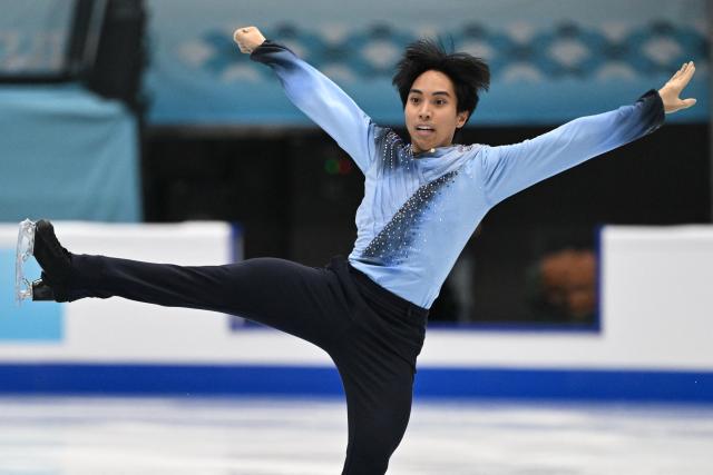 Philippines’ Paulo Borromeo competes in the men’s short program at the ISU Four Continents figure skating championships in Beijing on January 24, 2026. (Photo by Greg Baker / AFP)