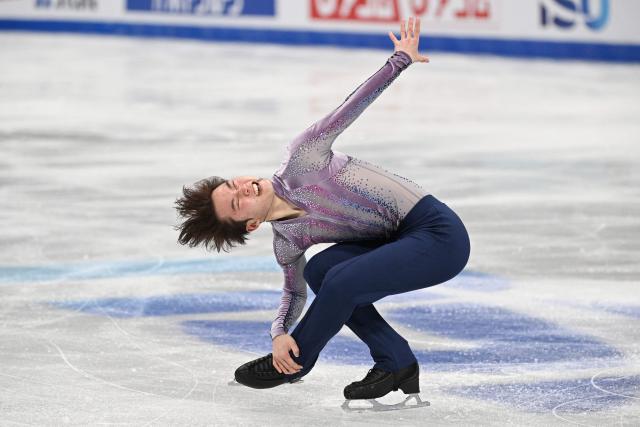 Japan’s Kazuki Tomono competes in the men’s short program at the ISU Four Continents Figure Skating Championships in Beijing on January 24, 2026. (Photo by GREG BAKER / AFP)