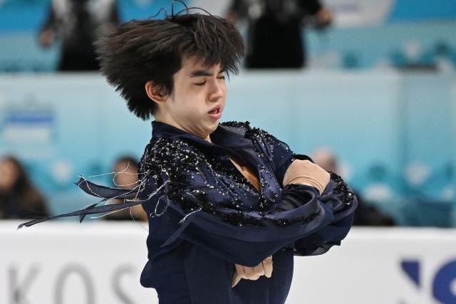 South Korea’s Cha Jun-hwan competes in the men’s short program at the ISU Four Continents Figure Skating Championships in Beijing on January 24, 2026. (Photo by GREG BAKER / AFP)