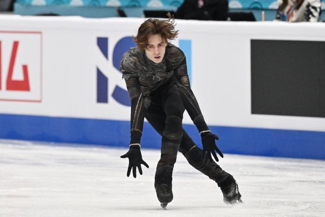 Kazakhstan’s Mikhail Shaidorov competes in the men’s short program at the ISU Four Continents Figure Skating Championships in Beijing on January 24, 2026. (Photo by GREG BAKER / AFP)