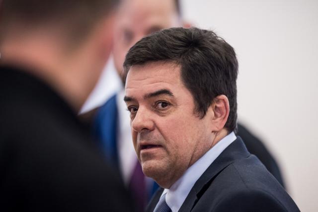 (FILES) Slovak businessman Marian Kocner, suspected of ordering the 2018 assassination of investigative journalist Jan Kuciak and his fiancee Martina Kusnirova, arrives for the start of his trial at court in the Judicial Academy building in Pezinok, Slovakia, on December 19, 2019. The alleged mastermind of a Slovak investigative journalist's murder is due to stand another retrial on Monday, eight years after the crime rocked the central European country.
Jan Kuciak, a journalist investigating high-level corruption linked to influential businessmen and top politicians, was shot dead with his fiancee, Martina Kusnirova, both 27. (Photo by VLADIMIR SIMICEK / AFP)