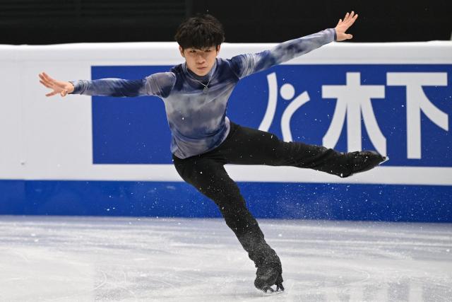 Hong Kong’s Jarvis Ho competes in the men’s free skating at the ISU Four Continents Figure Skating Championships in Beijing on January 25, 2026. (Photo by Greg Baker / AFP)