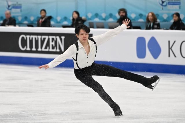 China’s Peng Zhiming competes in the men’s free skating at the ISU Four Continents Figure Skating Championships in Beijing on January 25, 2026. (Photo by Greg Baker / AFP)