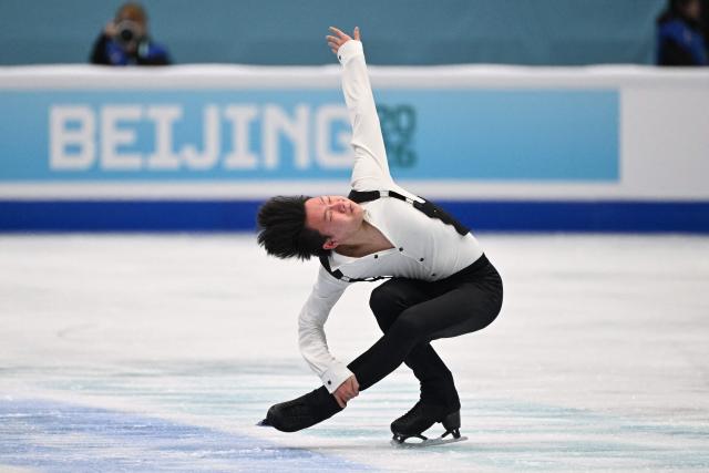 China’s Peng Zhiming competes in the men’s free skating at the ISU Four Continents Figure Skating Championships in Beijing on January 25, 2026. (Photo by Greg Baker / AFP)