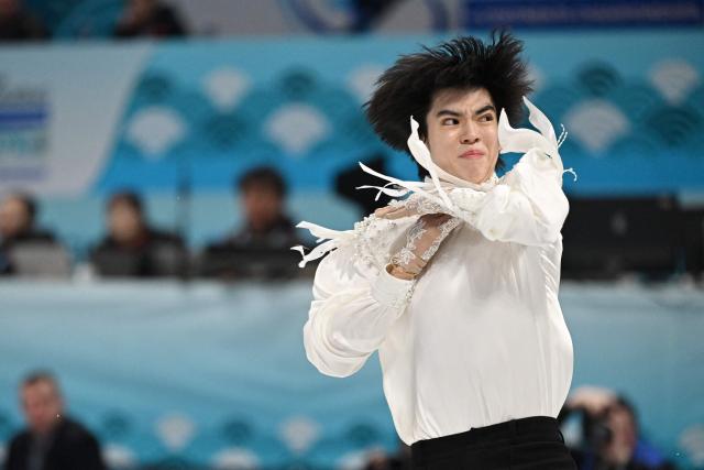 South Korea’s Cha Jun-hwan competes in the men’s free skating at the ISU Four Continents Figure Skating Championships in Beijing on January 25, 2026. (Photo by GREG BAKER / AFP)