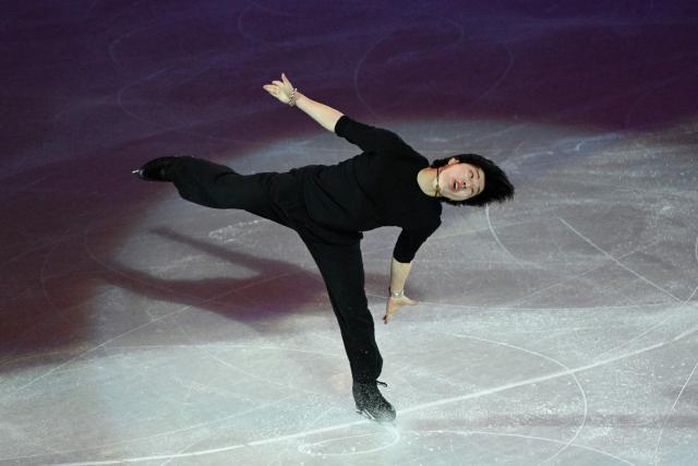 Japan’s Kao Miura performs in the gala exhibition at the ISU Four Continents Figure Skating Championships in Beijing on January 25, 2026. (Photo by GREG BAKER / AFP)