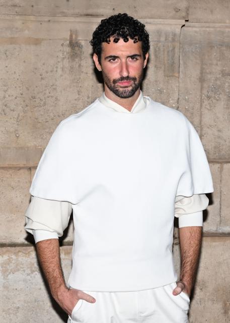 US producer Jordan Firstman poses for a photocall upon arrival to attend the Jacquemus Menswear ready-to-wear Fall-Winter 2026/2027 collection as part of the Men Paris Fashion Week in Paris on January 25, 2026. (Photo by Blanca CRUZ / AFP)