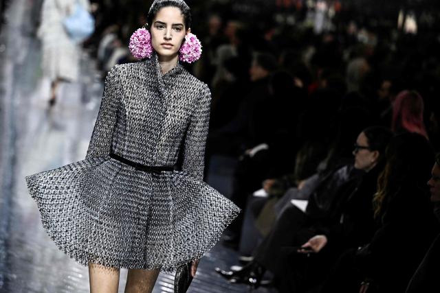 A model presents a creation for Christian Dior during the Women's Haute Couture Spring/Summer 2026 collection fashion show as part of the Paris Haute Couture Fashion Week, in Paris, on January 26, 2026. (Photo by JULIEN DE ROSA / AFP)