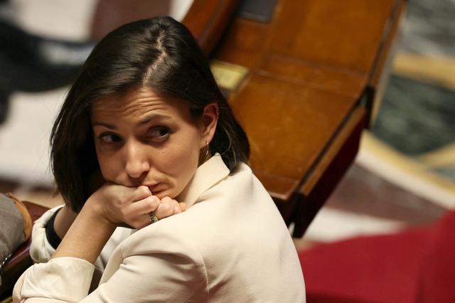 Ecologiste et Social's MP Marie-Charlotte Garin reacts during a session of questions to the government at The National Assembly, France's lower house parliament, in Paris on January 27, 2026. On January 27, 2026, the Assembly is expected to reject two new motions of no confidence tabled by the left outside the PS and the far right, in response to Sebastien Lecornu's decision to once again use Article 49.3 to push through the expenditure section and the entire state budget for 2026. (Photo by Dimitar DILKOFF / AFP)