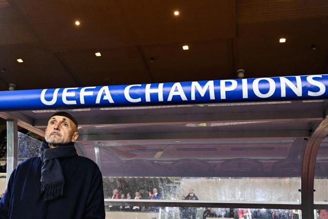 Juventus' Italian coach Luciano Spalletti looks on ahead of the UEFA Champions League league phase day 8 football match between AS Monaco and Juventus at the Stade Louis II in the Principality of Monaco on January 28, 2026. (Photo by Frederic Dides / AFP)