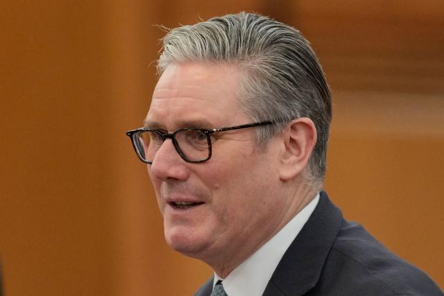 Britain's Prime Minister Keir Starmer speaks during a meeting with China's President Xi Jinping at the Great Hall of the People in Beijing on January 29, 2026. Britain's Prime Minister Keir Starmer told China's leader Xi Jinping it is "vital" to develop the relationship between their two countries, as the leaders met in Beijing on January 29. (Photo by Vincent Thian / POOL / AFP)