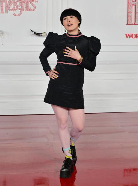 US actress Atsuko Okatsuka attends the world premiere of "Wuthering Heights" at the TCL Chinese Theatre in Los Angeles on January 28, 2026. (Photo by Frederic J. BROWN / AFP)